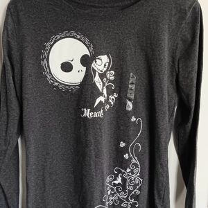 The Night Before Christmas Long Sleeve Graphic Tee - Gray  Sz Lrg  NWT